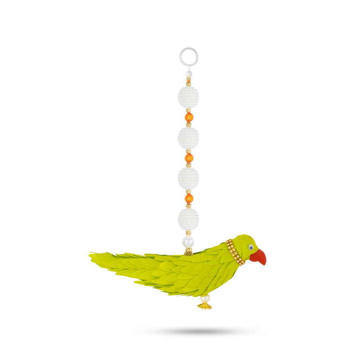Parrot Design Wall Hanging - 11 Inches | Decorative Hanging/ Wall Decor For Home Entrance & Pooja Room/ Assorted
