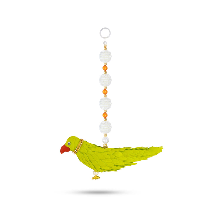 Parrot Design Wall Hanging - 11 Inches | Decorative Hanging/ Wall Decor For Home Entrance & Pooja Room/ Assorted