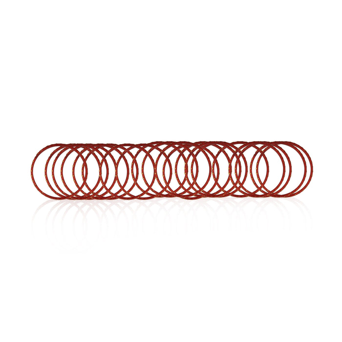Glass Bangles - 2 x 2 Inches | 2 Dozen / Glass Chudi / Kanadi Valayal / Glass Lahthi for Women - Ethnic Wear Accessories