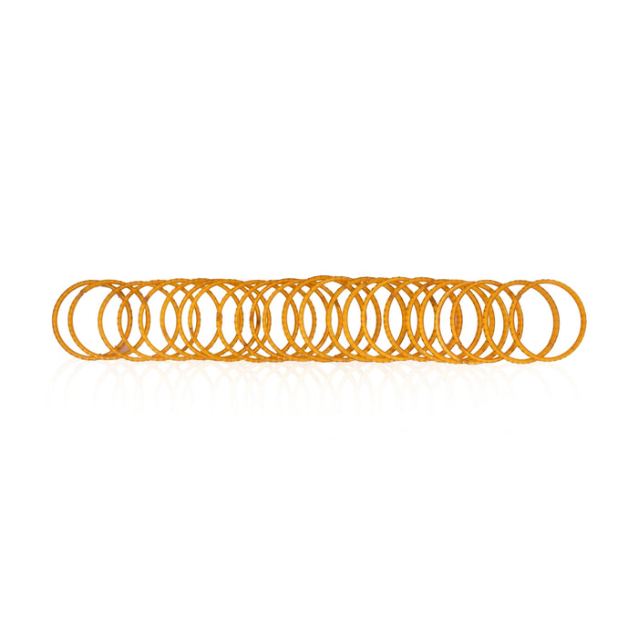 Glass Bangles - 2 x 2 Inches | 2 Dozen / Glass Chudi / Kanadi Valayal / Glass Lahthi for Women - Ethnic Wear Accessories