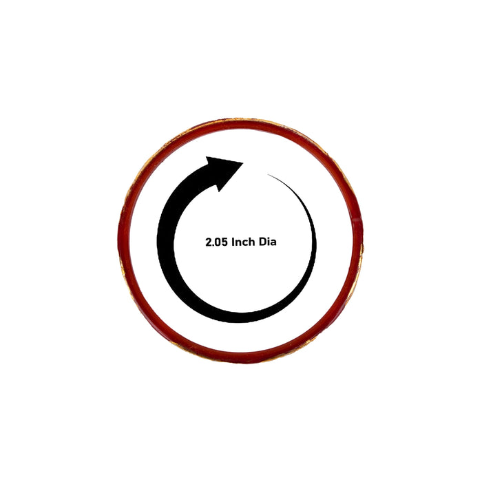 Glass Bangles - 2.05 Inches | 2 Dozen/ Glass Chudi/ Glass Lahthi for Women - Ethnic Wear Accessories