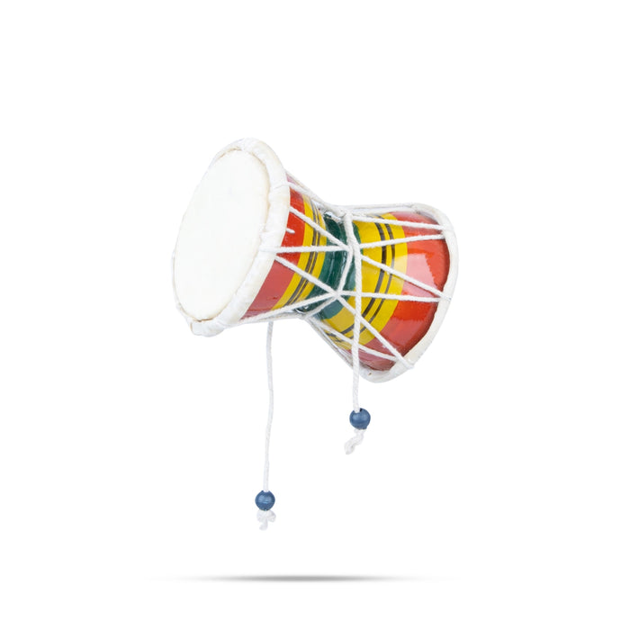 Udukkai - 5 x 4 Inches | Fibre Damru Hand Percussion Handmade Indian Musical Instrument - Percussion Instruments