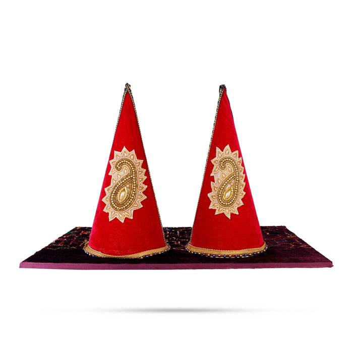 Decorative Paruppu Thengai Koodu With Base Set- 9 X 5 Inch | Paruppu Thengai Cone/Paruppu Koodu For Wedding Decor - Wedding Essentials