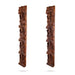 Ashta Ganesha Panel - 36 x 10 Inches | 2 Pcs Set / Wooden Wall Hanging / Vinayakar Wall Decor For Home & Pooja - Wall Hanging