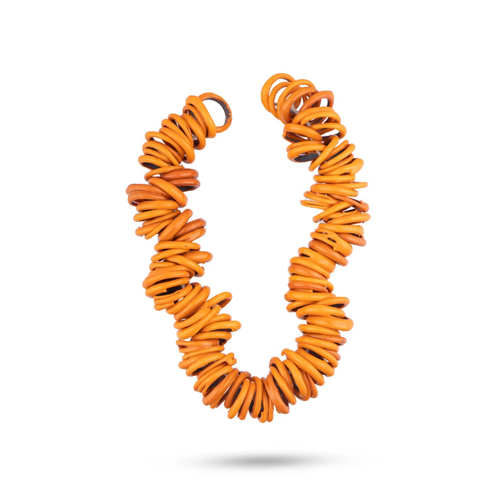 Bangle Hara - 5 Inches | Orangle Colour Bangle Mala/ Valaiyal Malai/ Bangle Garland for Deity