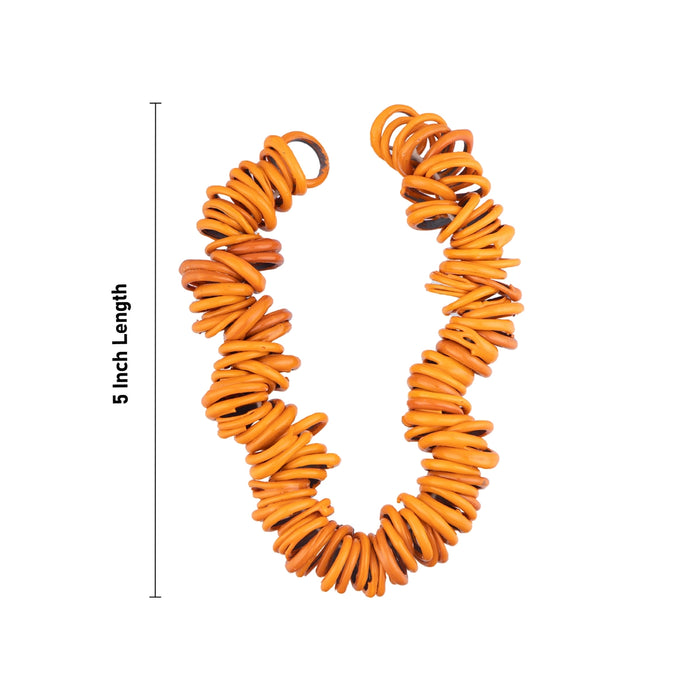 Bangle Hara - 5 Inches | Orangle Colour Bangle Mala/ Valaiyal Malai/ Bangle Garland for Deity