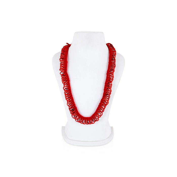 Bangle Hara - 11 Inches | Red Colour Valaiyal Malai/ Bangle Mala / Bangle Garland for Deity