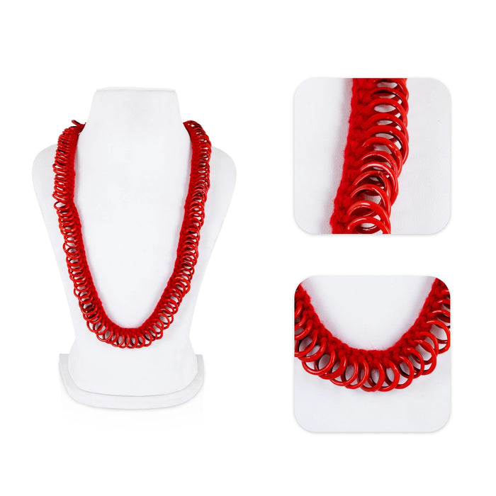 Bangle Hara - 11 Inches | Red Colour Valaiyal Malai/ Bangle Mala / Bangle Garland for Deity