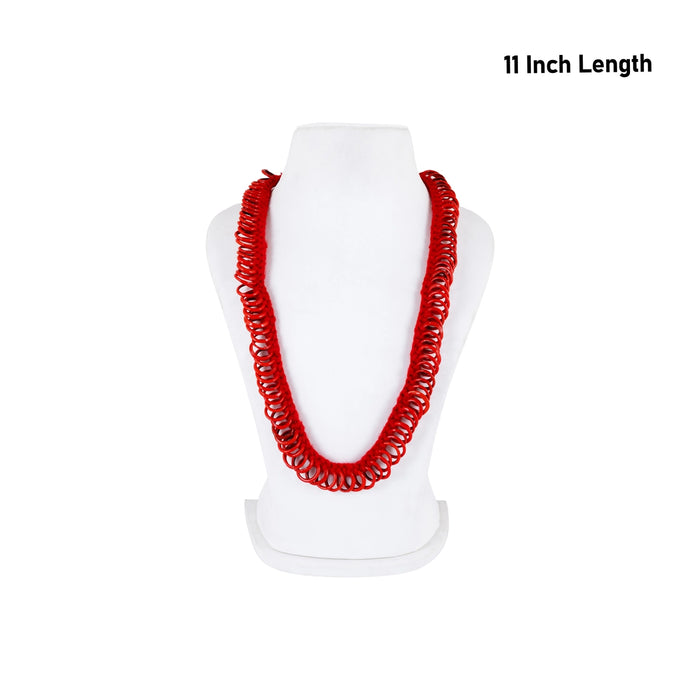 Bangle Hara - 11 Inches | Red Colour Valaiyal Malai/ Bangle Mala / Bangle Garland for Deity