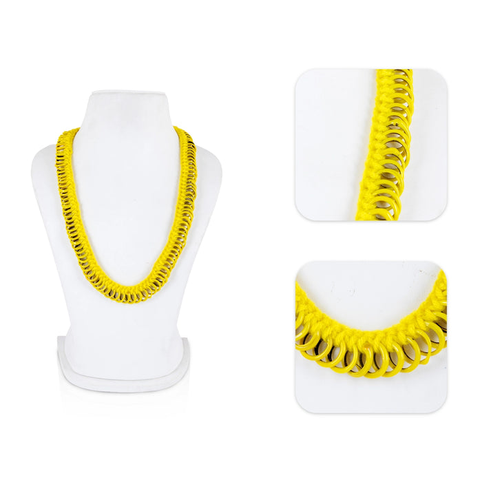 Bangle Hara - 11 Inches | Yellow Colour Bangle Mala/ Valaiyal Malai/ Bangle Garland for Deity