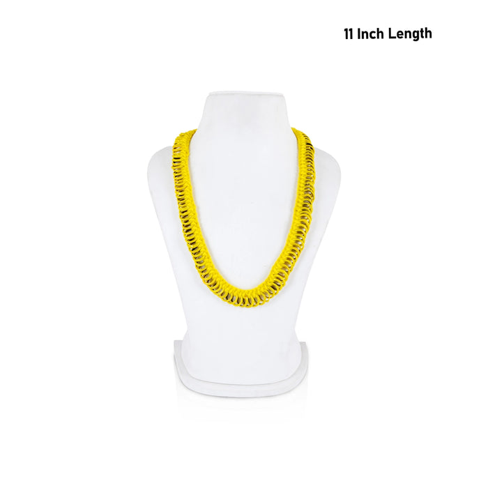 Bangle Hara - 11 Inches | Yellow Colour Bangle Mala/ Valaiyal Malai/ Bangle Garland for Deity