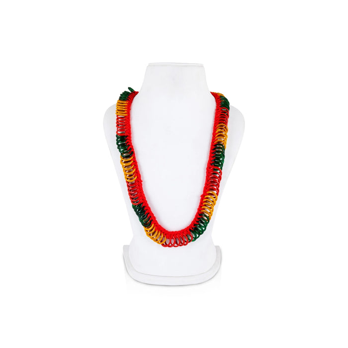 Bangle Garland - 11 Inches | Multicolour Valayal Malai/ Chittigajulu/ Small Size Bangle Hara for Deity