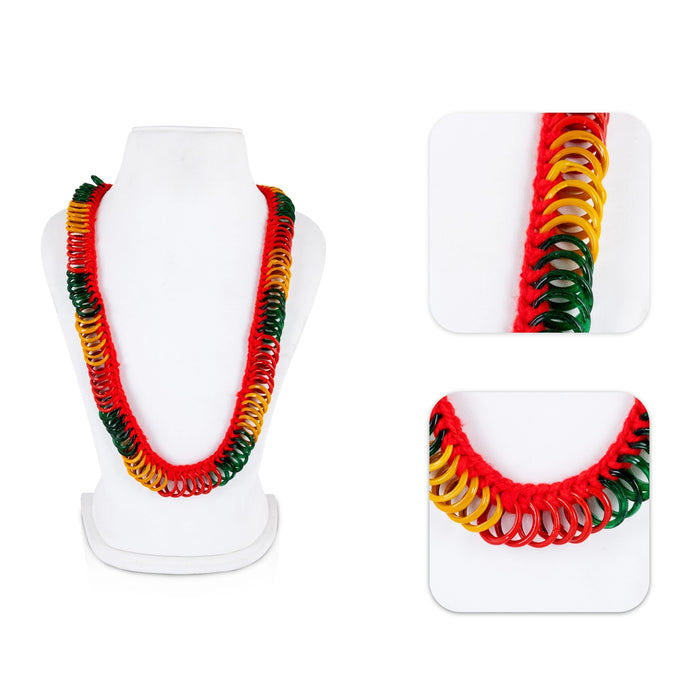 Bangle Garland - 11 Inches | Multicolour Valayal Malai/ Chittigajulu/ Small Size Bangle Hara for Deity