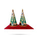 Radha Krishna Design Paruppu Thengai Koodu With Base Set- 12 X 6 Inches | Paruppu Thengai Cone For Wedding Decor - Wedding Essentials