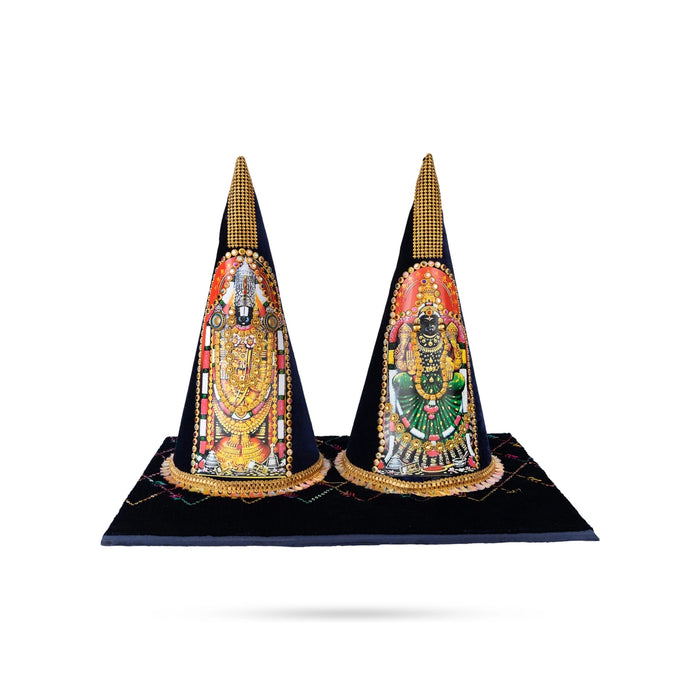 Balaji Thayar Design Paruppu Thengai Koodu With Base Set- 12 X 6 Inches | Paruppu Thengai Cone For Wedding Decor - Wedding Essentials