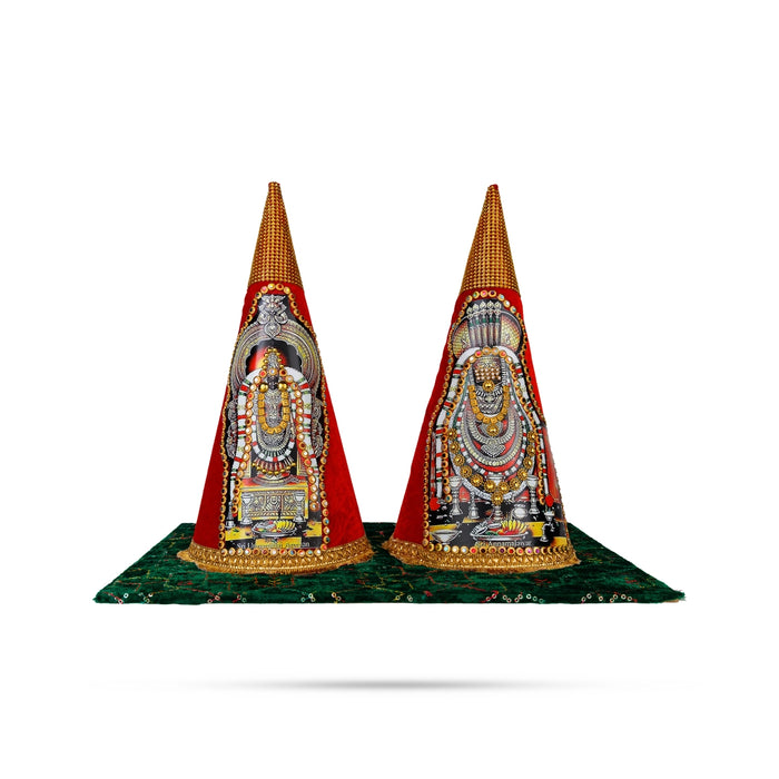 Annamalaiyar Unnamalai Design Paruppu Thengai Koodu With Base Set- 12 X 6 Inches | Paruppu Koodu For Wedding Decor - Wedding Essentials