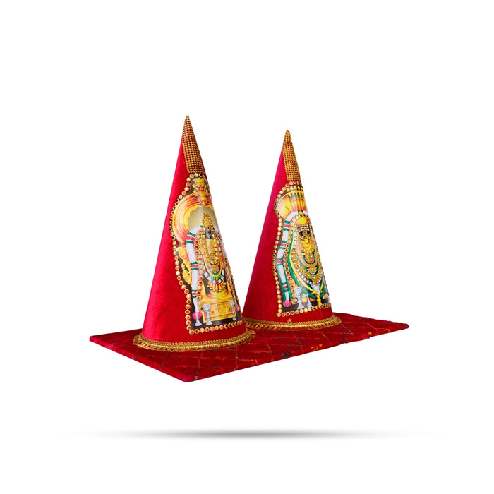 Annamalaiyar Unnamalai Design Paruppu Thengai Koodu With Base Set- 12 X 6 Inches | Paruppu Koodu For Wedding Decor - Wedding Essentials