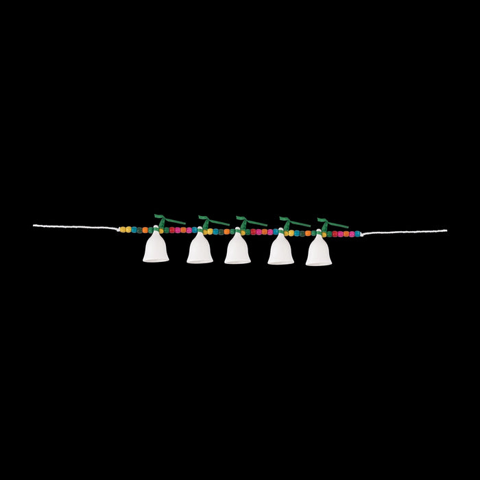Ceramic Bells Toran - 20 Inches | Decorative Door Toran / Hanging Bell Bunting for Home Entrance & Festive Decor