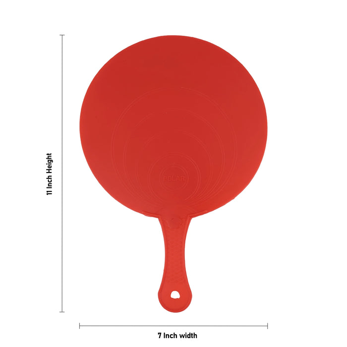 Visiri - 11 x 7 Inches | Plastic Visiri / Hand Fan/ Light Weight Fan for Cooling Air/ Assorted