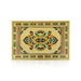 Bajot - 10 x 10 Inches | Wooden Manai Palagai / Gold Polish Meenakari Design Chowki for Pooja - Bajot