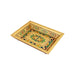 Wooden Tray With Stand - 10 x 7.5 Inches | Gold Polish Meenakari Design Pooja Tray for Home/ 340 Gms Approx - Pooja Plate & Tray