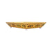Tray - 12 x 9 Inches | Decorative Tray / Gold Polish Meenakari Plate/ Tray For Home Decor - Kitchen