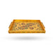 Chocky Tray - 11 x 16 Inches | Meenakari Design Plate / Serving Tray / Gold Polish Thali Tray - Kitchen