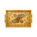 Chocky Tray - 11 x 16 Inches | Meenakari Design Plate / Serving Tray / Gold Polish Thali Tray - Kitchen