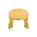 Mukkali Stool - 7 x 7 x 7 Inches | Wooden Pooja Chowki/ Gold Polish Bajot/ Patla for Home - Pooja Aasan & Bajot & Pooja Mat