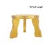 Mukkali Stool - 7 x 7 x 7 Inches | Wooden Pooja Chowki/ Gold Polish Bajot/ Patla for Home - Pooja Aasan & Bajot & Pooja Mat