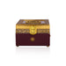 Pooja Box - 3 x 4 Inches | Antique Polish Design Jewellery Box/ Storage Box for Pooja - Pooja Box & Paduka