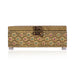 Pooja Box - 2.75 x 7 x 5 Inches | Gold Oxidised Jewellery Box/ Peacock Design Storage Box for Home - Pooja Box & Paduka