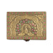 Pooja Box - 2.75 x 7 x 5 Inches | Gold Oxidised Jewellery Box/ Peacock Design Storage Box for Home - Pooja Box & Paduka