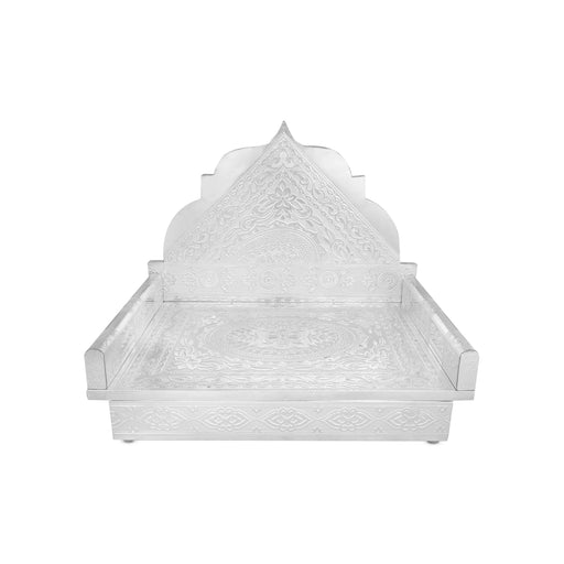 Sinhasan |  Silver & Gold Finish Aasan/ Meenakari Chowki/ Bajot for Deity - Pooja Aasan & Bajot & Pooja Mat