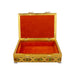 Pooja Box - 7 x 10 Inches | Meenakari Design Storage Box/ Gold Polish Jewellery Box for Home - Pooja Box & Paduka