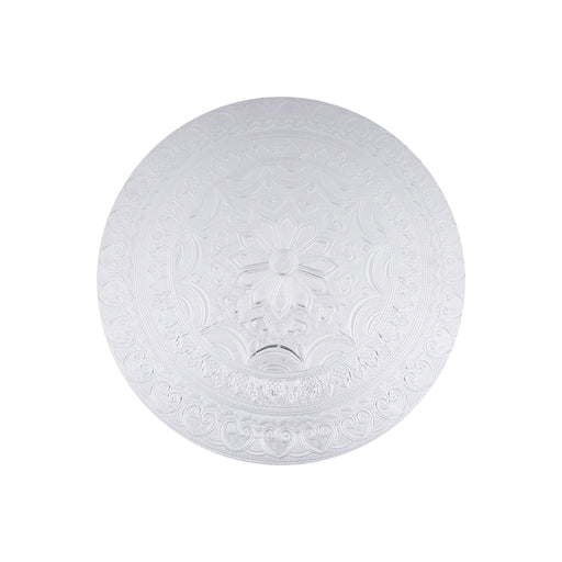 Patla - 12 x 12 Inches | Silver Polish Chowki/ Manai Palagai for Pooja - Pooja Aasan & Bajot & Pooja Mat