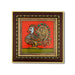 Swan Design Tanjore Glass Painting Photo Frame - 8 x 8 Inches | Thanjavur Glass Painting Wall Decor - Hindu God Photos & Frames