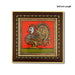 Swan Design Tanjore Glass Painting Photo Frame - 8 x 8 Inches | Thanjavur Glass Painting Wall Decor - Hindu God Photos & Frames