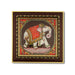 Elephant Design Tanjore Glass Painting Photo Frame - 8 x 8 Inches | Thanjavur Glass Painting Wall Decor - Hindu God Photos & Frames