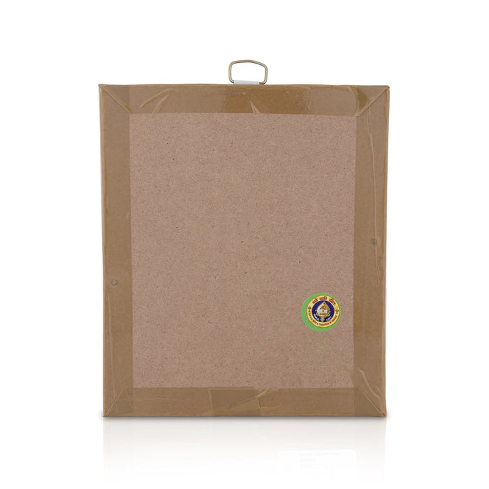 Ganesh Murti Tanjore Glass Painting Photo Frame - 6 X 5 Inches | Thanjavur Glass Painting Wall Picture Frame - Hindu God Photos & Frames