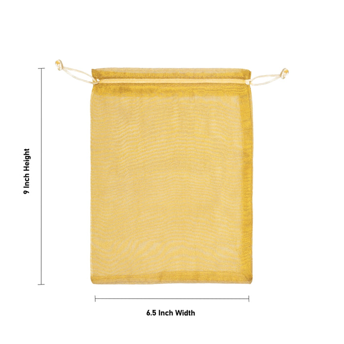 Thamboolam Bag Set - 9 x 6.5 Inches | 5 Pcs/ Return Gift Pouch / Tambulam Bag for Religious Ceremonies