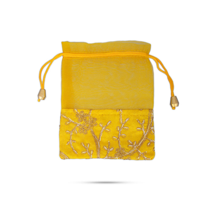 Thamboolam Bag Set - 7 x 5 Inches | 5 Pcs/ Embroidery Thambula Pai/ Tambula Bag for Wedding - Bags & Pouches