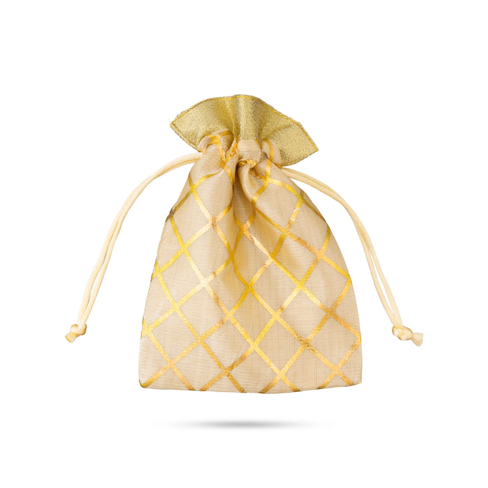 Thamboolam Bag Set - 5.5 x 4 Inches | 10 Pcs/ Return Gift Bag / Tambulam Gift Pouch for Festive Occasions