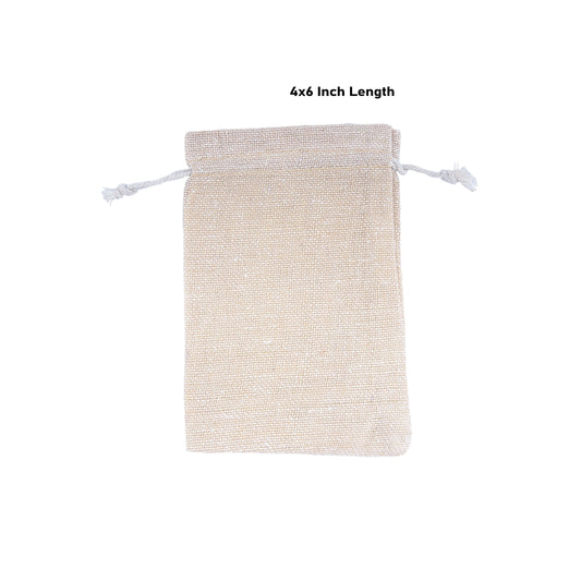 Thamboolam Bag Set - 4 x 6 Inches | 10 Pcs/ Potli Bag/ Cotton Jute Bag/ Tambula Bag for Wedding/ Assorted Colour - Bags & Pouches