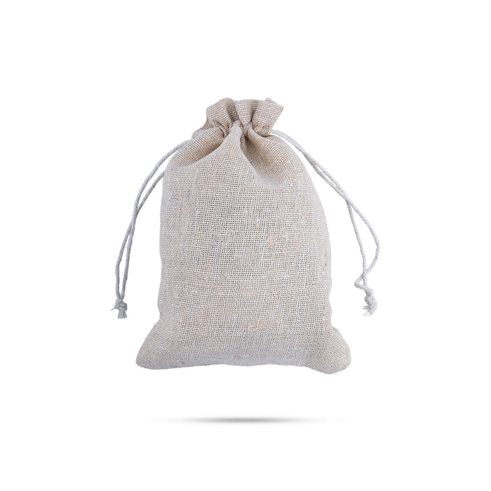 Thamboolam Bag Set - 7 x 5 Inches | 5 Pcs/ Potli Bag/ Cotton Jute Bag/ Tambula Bag for Wedding/ Assorted Colour - Bags & Pouches