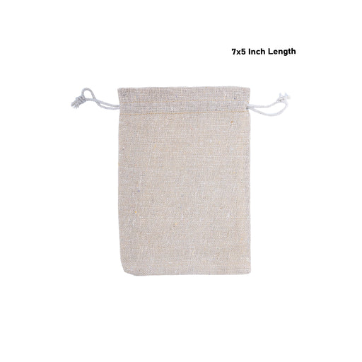 Thamboolam Bag Set - 7 x 5 Inches | 5 Pcs/ Potli Bag/ Cotton Jute Bag/ Tambula Bag for Wedding/ Assorted Colour - Bags & Pouches