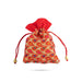 Thamboolam Bag Set - 7 x 5 Inches | 5 Pcs/ Brocade Material Potli Bag/ Tambula Bag for Wedding/ Assorted Colour - Bags & Pouches