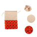 Thamboolam Bag Set - 7 x 5 Inches | 5 Pcs / Brocade Jute Material Potli Bag/ Tambula Bag for Wedding - Bags & Pouches