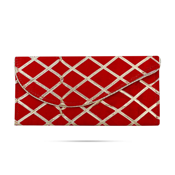 Hand Purse - 8 x 4 Inches | Hand Pouch/ Wallet For Carrying Essentials During Events And Casual Outing - Bags & Pouches