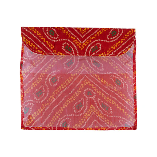 Saree Pouch Velcro - 17 x 14 Inches | 2 Pcs / Transparent Storage Bag / Saree Organizer - Bags & Pouches